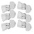 6Pcs Guitar String Tuning Peg Metal 3 Left 3 Right Sealed Tuner Key Machine Head Set KitSilver