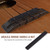 Ebony Ukulele Bridge Saddle and Nut for 4 Strings Ukuleles Musical Instrument Repair Parts