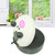 Wooden Finger Castanet Animal Pattern Castanets Musical Instruments Toys For for Baby Early Education White