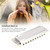 KONGSHENG AM-20D Phosphor Bronze Reed 10 Hole 20 Tone Blues Harmonica in the Key of D(White)