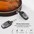 Wireless Guitar System Rechargeable 2.4G Portable UHF Guitar Transmitter Receiver Set for Electric Guitar Bass Electric Wind Instruments Real-time Transmission 270 Degree Rotatable Plug with 2 6.35mm Adapter