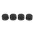 4Pcs Guitar Knob Plastic Professional 24 Fine Splines Bass Control Knob Replacement Black