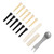 Metal Guitar Pin Puller Plastic Guitar Pin Saddle Nut Set Replacement for Guitarists Black Yellow