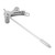 Electric Guitar Vibrato Bridge Tailpiece Zinc Alloy Bridge Stop Bar Tailpiece for LP SG Guitar Silver