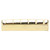 6 String Guitar Nut Replacement Portable 43mm Pre Slotted Gold Metal Folk Guitar Nut