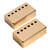 2Pcs Humbucker Guitar Pickup Cover 50mm + 52mm Pole Spacing Metal LP Guitar Neck Pickup Covers for Electric Guitar