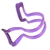 Violin Bow Collimator 1/4 1/8 1/10 Straightness Corrector Teaching Tool Training AccessoryPurple