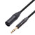 6.35mm Audio Cable TRS Stereo Male to XLR Male Balanced Interconnect Cord Patch Cable Zinc Alloy Shell for Mixer Microphone Speaker Plug and Play Gold-plating Plug Audio Cord