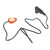 Piezoelectric Pickup with Heart Shape Pick Contact Microphone Transducer for Guitar Violin Ukulele Mandolin