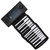 Soft Keyboard Piano 61‑Key Roll Up Silicone Rechargeable Dual Bluetooth Speakers 100‑240VUS Plug