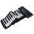 Soft Keyboard Piano 61‑Key Roll Up Silicone Rechargeable Dual Bluetooth Speakers 100‑240VUS Plug