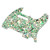 Acoustic Guitar Pickguard PVC Durable Electric Guitar Anti Scratch for TL Guard Plate GQ234 Fresh Green