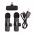 Wireless Lavalier Microphone Mini Plug and Play Live Stream Recording Lavalier Mic with Transmitter