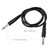 Guitar Cable Black Audio Cable for Electric Guitar Bass Keyboard 1/4 Inch to 1/4 Inch TS Straight Plugs, 1M/3.3ft