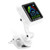 Aroma Guitar Clipon Tuner USB Rechargeable Builtin Battery Violin Ukulele AT102(White )