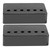 2Pcs Electric Guitar Pickup Shell Nickel Cover 50mm and 52mm Musical Instrument AccessoriesBlack