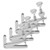 4Pcs Violin Fine Tuners 3/4‑4/4 Cello Parts String Tool Replacement Instrument AccessoriesSilver