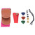 Guitar Strap Neck Belt Celluloid Picks with Install Parts Stringed Instrument AccessoriesPink