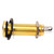 Guitar Threaded Jack Replacement Brass Straight Output Endpin for Electric Guitar Bass Gold