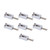 7 Pcs Electric Guitar Bridge Saddle Portable Replacement Metal Bridge Roller String Saddle for Musical Instrument