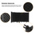 Microphone Isolation Shield with High-Density Absorbing Sponge 5-Panel Foldable Windshield Wind Screen Board Sound Insulation Cover for Recording Studio Sound Absorbing Recording Equipment with Stand