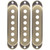 3Pcs Single Pickup Cover Brass 48mm/50mm/52mm Musical Instrument Accessories for ST SQ Electric Guitar Bronze