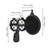 Plastic Microphone Shock Mount Anti-vibration Mic Holder Stand with Pop Filter Universal Screw Adapter for Diameter 2cm-4cm Thin Condenser Microphone