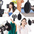 Plastic Microphone Shock Mount Anti-vibration Mic Holder Stand with Pop Filter Universal Screw Adapter for Diameter 2cm-4cm Thin Condenser Microphone