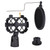 Plastic Microphone Shock Mount Anti-vibration Mic Holder Stand with Pop Filter Universal Screw Adapter for Diameter 2cm-4cm Thin Condenser Microphone