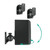 1 Pair Speaker Wall Mount Bracket ABS Plastic Holder Shelf 5KG Load Capacity for Home