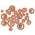 25Pcs Saxophone Pads Brown Sheepskin Sound Hole Resonator Gasket Wind Instrument Parts