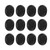 12PCs Drum Damper Silencer Musical Instrument Accessories Silicone Self Adhesive Black