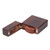 Wood Guitar Pick Box Black Walnut Wood Unique Lighter Shape Smoothly Vintage Guitar Pick Holder with 5 Wood Picks