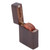 Wood Guitar Pick Box Black Walnut Wood Unique Lighter Shape Smoothly Vintage Guitar Pick Holder with 5 Wood Picks