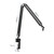 Microphone Arm Stand Set All Metal Heavy Duty Mic Suspension Arm Hands-free Flexible Mic Stand Bracket with C-Clamp Sticky Tape for Singing Live Stream