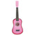 Wooden 23in Guitar Musical Educational Instrument Toy for Children Kid Student Beginners(Pink)