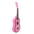 Wooden 23in Guitar Musical Educational Instrument Toy for Children Kid Student Beginners(Pink)