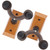 2Pcs Guitar Wall Hooks Solid Wood Mounting Brackets Stands for Ukulele Bass Violin