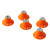 5Pcs Plastic Guitar Control Knob Thread Edge Comfortable Grip Decorative Electric Guitar Control Knob Set