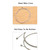 6 PCS Electric Guitar Strings (E-B-G-D-A-E) Steel Wire Strings Set Guitar Replacement Parts