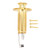 6.35mm Electric Guitar Mono Endpin Output Jack Brass Alloy High Sensitivity EQ Equalizer Output Socket Connection Port Gold