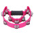 Musical Tambourine Half Moon Double Row Jingles Handheld Percussion Drum for KTV Party