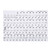 Transparent Removable Piano Key Board Sticker for 61/88 Key Electronic Pianos (Black)