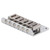 Electric Guitar Bridge 6 String 78mm Top Load Zinc Alloy Tailpiece Instrument Accessory Silver