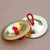 2Pcs Finger Cymbals Copper Easy Grip Finger Bell Instruement for Dance Party Holiday