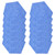 12Pcs Sound Absorption Panel Hex Acoustic Isolation Soundproofing Foam Set Kit for HomeBlue