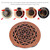 Guitar Wooden Soundhole Sound Hole Cover Block Feedback Buffer Mahogany Wood for EQ Acoustic Folk Guitars