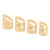 4Pcs Guitar Finger Pick Fingertip Protector Instrument Accessory Set Kit for Bass BanjoBeige