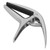 Zinc Alloy Acoustic Guitar Capo Silica Gel Clamp Mouth Ergonomics for Bass Ukulele ViolinSilver