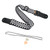 Guitar Strap Black and White Plaid Adjustable Strap with Picks Pocket for Electric Wooden Guitar Bass